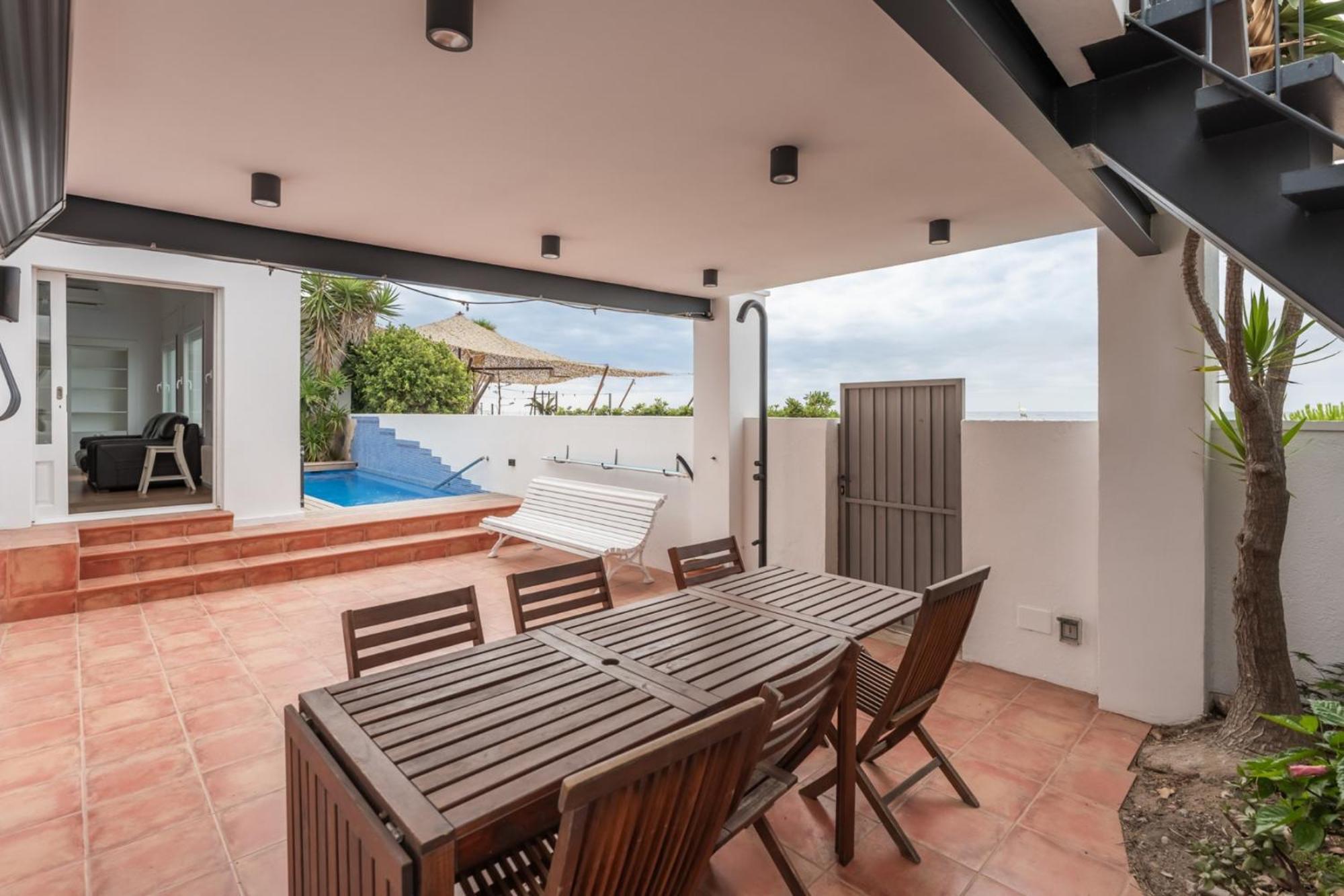 Beach Villa Cristina By Hhbcn Castelldefels Rum bild