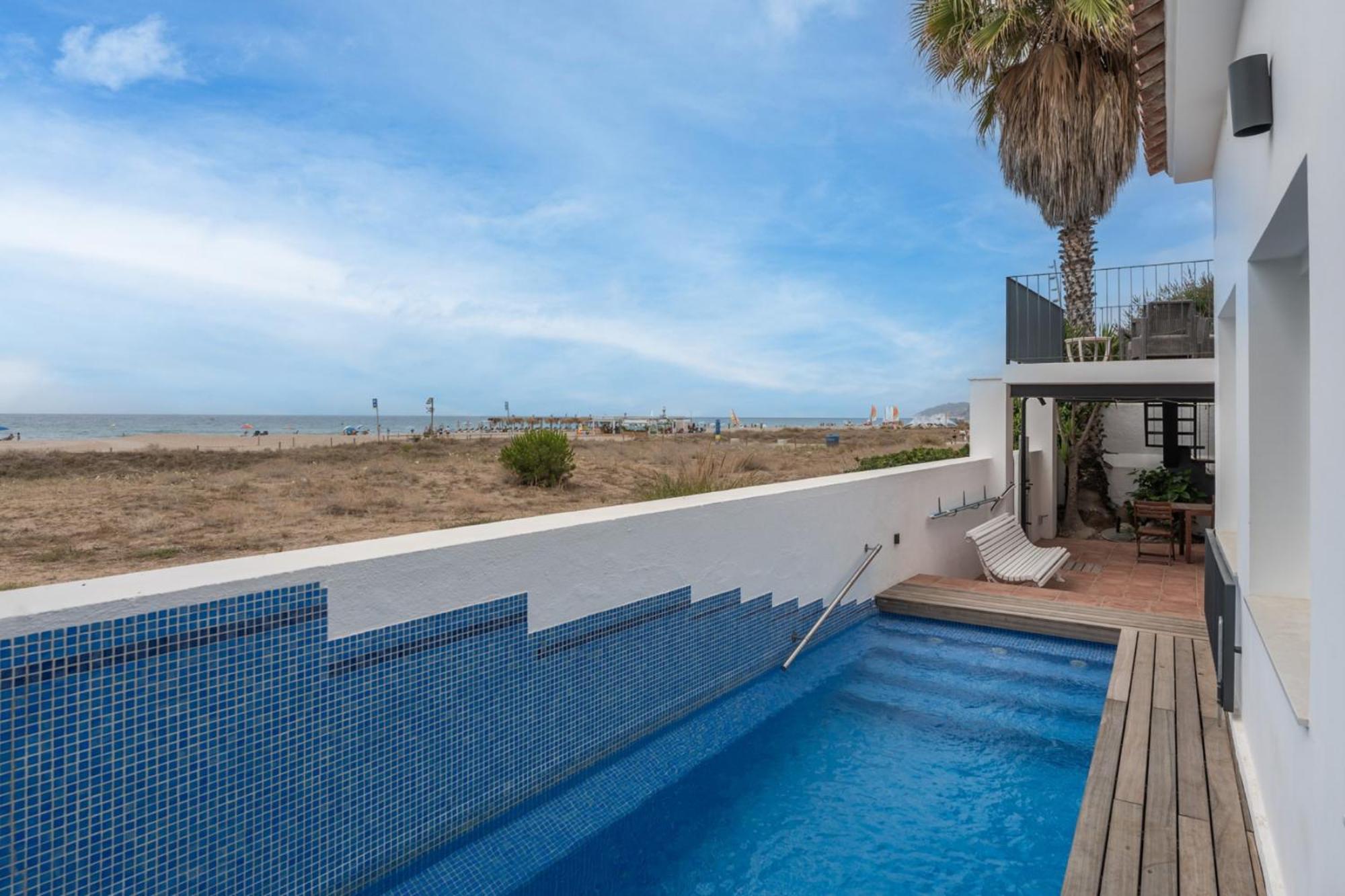 Beach Villa Cristina By Hhbcn Castelldefels Rum bild