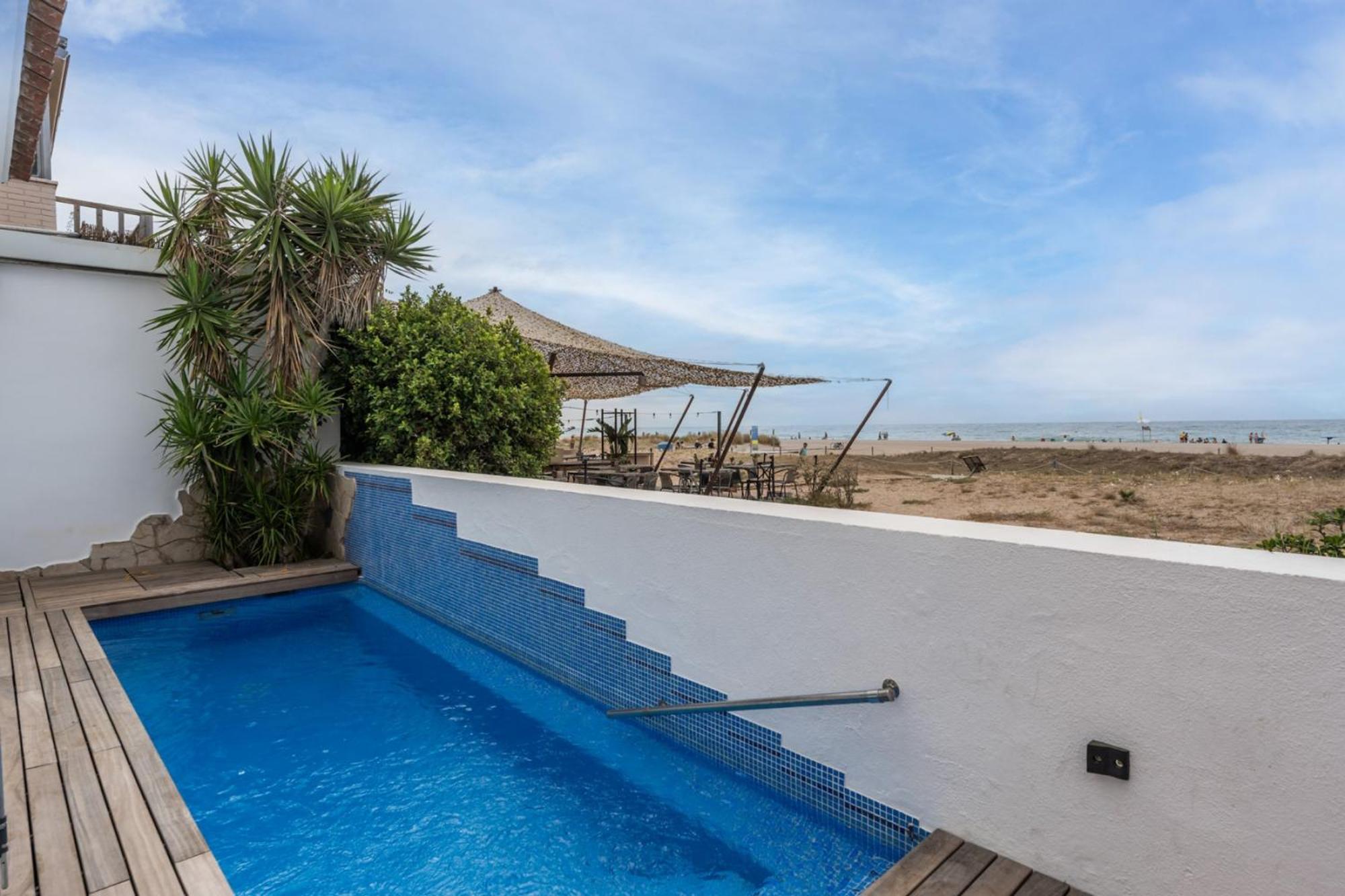 Beach Villa Cristina By Hhbcn Castelldefels Rum bild